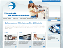 Tablet Screenshot of luna-eismaschinen.de